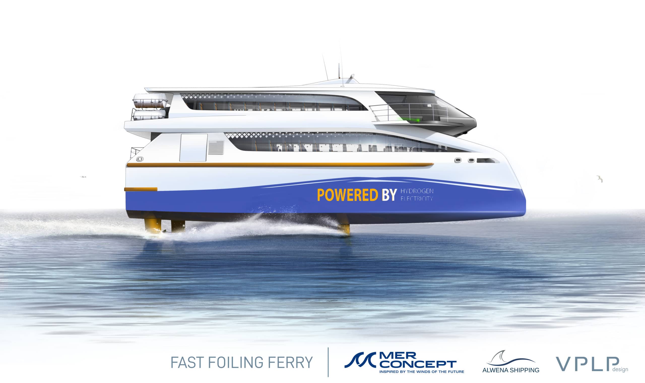 FAST FOILING FERRY PAR les Architect navals VPLP