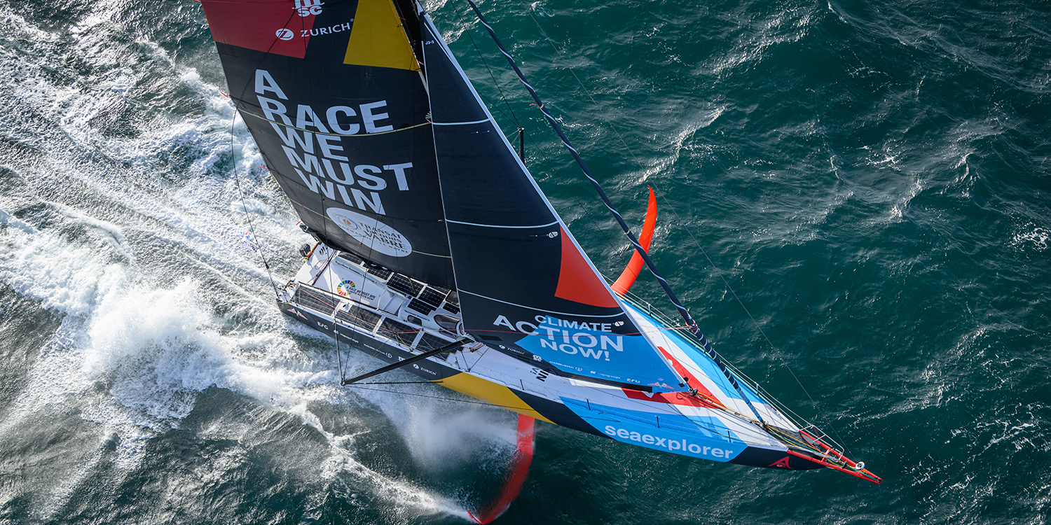 Trimaran Team Malizia at the Transat Jacques Vabre