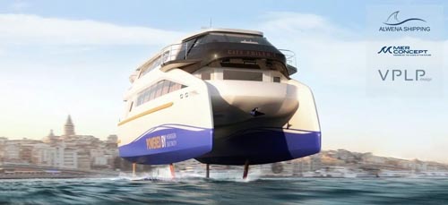 |F3 architect VPLP|Fast Ferry Foiling des architectes navales VPLP VPLP||